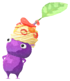 Purple Pikmin with pasta