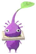 Purple Pikmin with picture frame