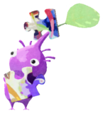 Purple Pikmin with puzzle piece