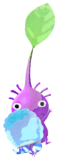 Purple Pikmin with present sticker