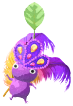 Purple Pikmin with carnival feathers