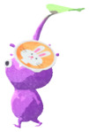 Purple Pikmin with sticker