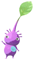 Purple Pikmin with sticker
