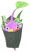 Purple Pikmin with sushi