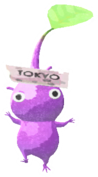 Purple Pikmin with ticket