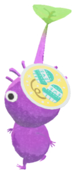 Purple Pikmin with sticker