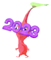 Red Pikmin with 2023 glasses