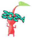 Red Pikmin with 2024 glasses