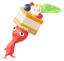 Red Pikmin with tea sandwich