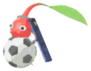 Red Pikmin with ball keychain
