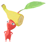 Red Pikmin with banana