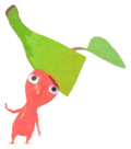 Red Pikmin with banana