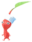 Red Pikmin with bottle cap