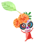 Red Pikmin with calavera