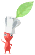 Red Pikmin with chef hat