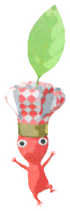 Red Pikmin with chef hat