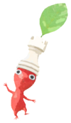 Red Pikmin with chess piece