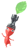 Red Pikmin with chess piece
