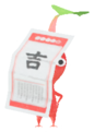 Red Pikmin with fortune