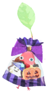 Red Pikmin with halloween candy