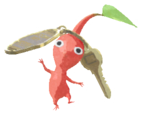 Red Pikmin with hotel key