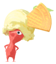 Red Pikmin with ice cream