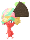 Red Pikmin with ice cream