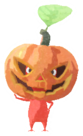 Red Pikmin with jack o’ lantern