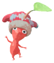 Red Pikmin with mitten