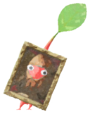 Red Pikmin with picture frame