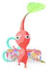 Red Pikmin with scissors