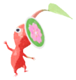 Red Pikmin with sticker