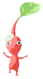 Red Pikmin with sticker