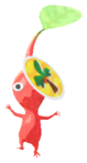 Red Pikmin with sticker
