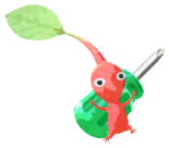 Red Pikmin with screwdriver