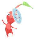 Red Pikmin with sticker