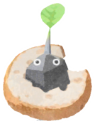 Rock Pikmin with baguette