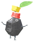 Rock Pikmin with bottle cap