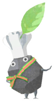 Rock Pikmin with chef hat