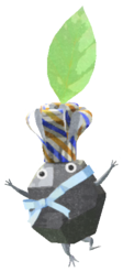 Rock Pikmin with chef hat