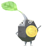 Rock Pikmin with coin
