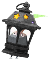 Rock Pikmin with halloween light