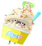 Rock Pikmin with ice cream