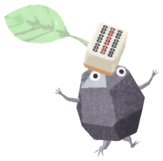 Rock Pikmin with mahjong tile