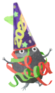 Rock Pikmin with party popper