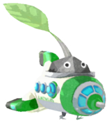 Rock Pikmin with Pikmin 4 spaceship