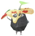Rock Pikmin with pizza