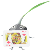 Rock Pikmin with playing card