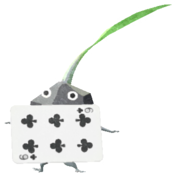 Rock Pikmin with playing card