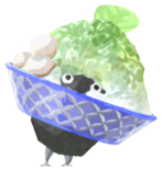 Rock Pikmin with shaved ice